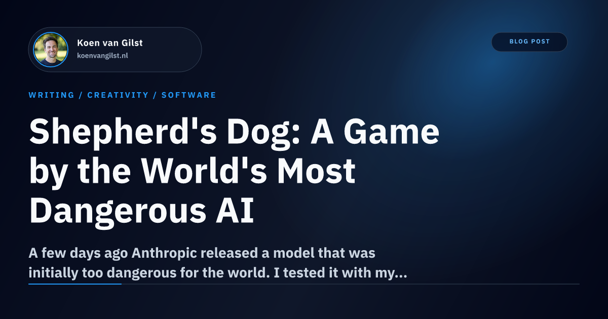 Shepherd's Dog: Nowa wizja gier narracyjnych od Fable